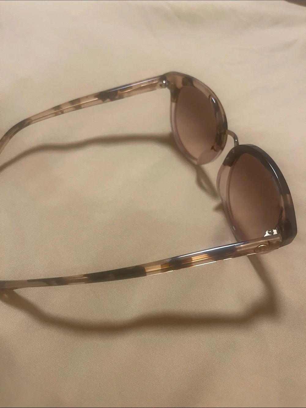 Tory Burch Tortoiseshell Sunglasses with Brown Lenses and Tan Case